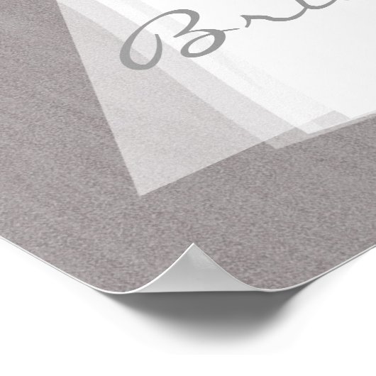 Weddenschap Dress Modern Glamor Vrijgezellenfeest  Poster (Hoek)