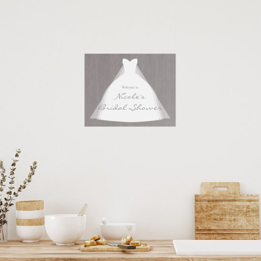 Weddenschap Dress Modern Glamor Vrijgezellenfeest  Poster (Keuken)