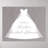 Weddenschap Dress Modern Glamor Vrijgezellenfeest  Poster (Voorkant)