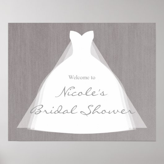 Weddenschap Dress Modern Glamor Vrijgezellenfeest Poster (Voorkant)