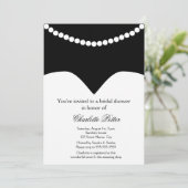 Weddenschap Dress Pearl Ketting Vrijgezellenfeest Kaart (Staand voorkant)