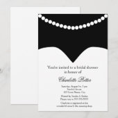 Weddenschap Dress Pearl Ketting Vrijgezellenfeest Kaart (Voorkant / Achterkant)