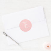 Weddenschap E Sticker Old English Style Pink (Envelop)