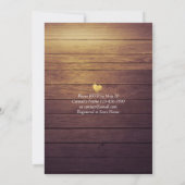 Weddenschap EAT Drink Party Champagne Glass Wood L Kaart (Achterkant)