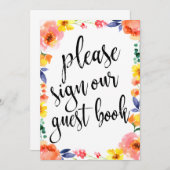 Weddenschap Een betaalbaar Boho-bordje Kaart (Voorkant / Achterkant)