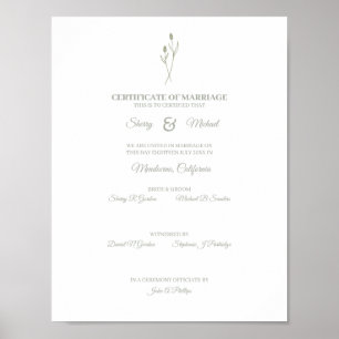 Weddenschap Eenvoudig grasland Wildbloemen Poster