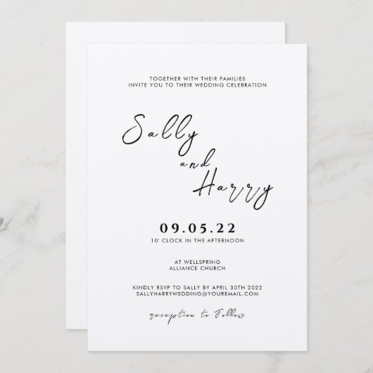 Weddenschap Eenvoudig Kaart (Voorkant / Achterkant)