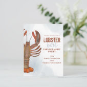 Weddenschap Eenvoudige lobster Briefkaart (Staand voorkant)