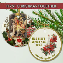 Weddenschap Eerste Kerstkerst Katholieke Keramisch