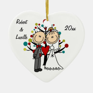 Weddenschap Eerste Kerstmis Gepersonaliseerd Ornam Keramisch Ornament