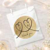 Weddenschap Elegant Black en Gold Party Favor Bags Bedankzakje (Geknipt)