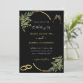 Weddenschap - Elegant Black Gold Design (Staand voorkant)