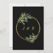 Weddenschap - Elegant Black Gold Design (Achterkant)