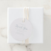 Weddenschap Elegant Calligrafie Bedankt Silver Rea Bedankjes Labels (Met doos)