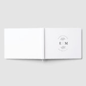 Weddenschap Elegant Chic Modern Simple Chic Monogr Gastenboek (Volledig)