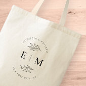 Weddenschap Elegant Chic Modern Simple Chic Monogr Tote Bag