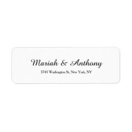 Weddenschap Elegant Creative Classical Black White Etiket