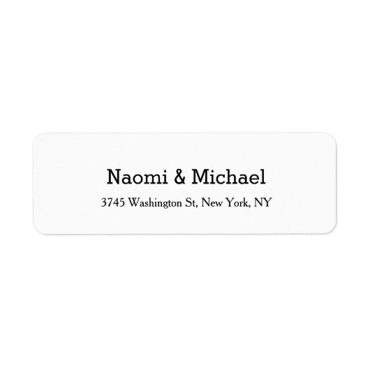 Weddenschap Elegant Creative Classical Black White Etiket (Voorkant)