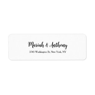 Weddenschap Elegant Creative Classical Black White Etiket