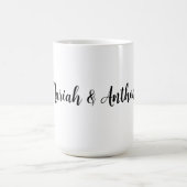 Weddenschap Elegant Creative Classical Black White Koffiemok (Center)