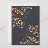 Weddenschap Elegant Gold Swirl Colour Choice Kaart (Achterkant)