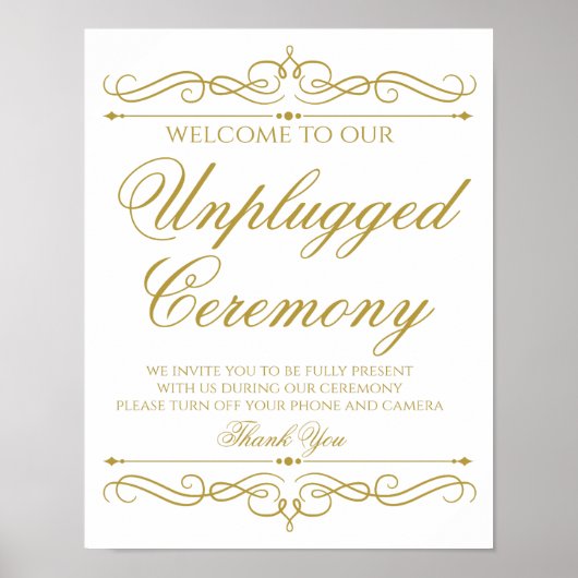 Weddenschap | Elegant Gold Swirl-kalligrafie Poster (Voorkant)