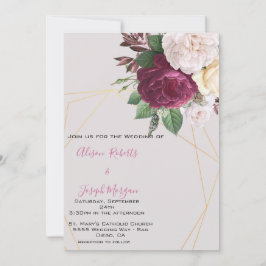 Weddenschap Elegant gouden geometrisch Kaart