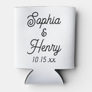 Weddenschap Elegant Script Black Modern Typografie Blikjeskoeler