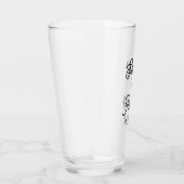 Weddenschap Elegant Script Black Modern Typografie Glas (Rechts)