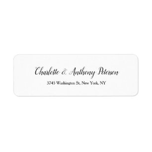 Weddenschap Elegant Script Creative Black White Fa Etiket