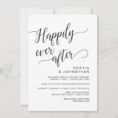 Weddenschap-elopement, Classy Simple Black Calligr Kaart (Voorkant)
