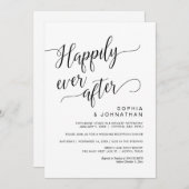 Weddenschap-elopement, Classy Simple Black Calligr Kaart (Voorkant / Achterkant)