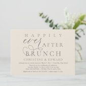 Weddenschap Elopement, gelukkig altijd na Brunch Kaart (Staand voorkant)