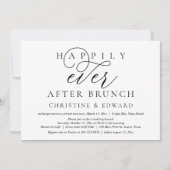 Weddenschap Elopement, gelukkig altijd na Brunch Kaart (Voorkant)