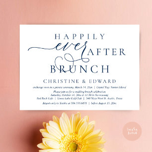 Weddenschap Elopement, gelukkig altijd na Brunch Kaart