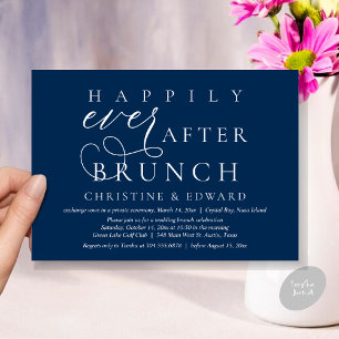 Weddenschap Elopement, gelukkig altijd na Brunch Kaart
