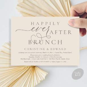 Weddenschap Elopement, gelukkig altijd na Brunch Kaart