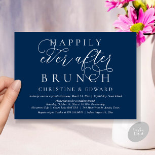 Weddenschap Elopement, gelukkig altijd na Brunch Kaart