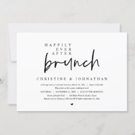 Weddenschap Elopement, gelukkig altijd na Brunch Kaart
