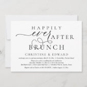 Weddenschap Elopement, gelukkig altijd na Brunch Kaart (Voorkant)