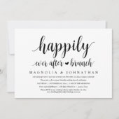 Weddenschap Elopement, gelukkig altijd na Brunch Kaart (Voorkant)