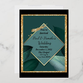 Weddenschap Emerald Green, Gold, zwarte kaart