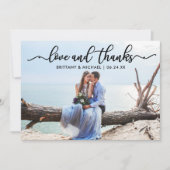 Weddenschap en Bedankt Moderne kalligrafie (Voorkant)