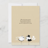 Weddenschap en uitnodiging tot het uitzenden van e (Achterkant)