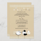 Weddenschap en uitnodiging tot het uitzenden van e (Voorkant / Achterkant)