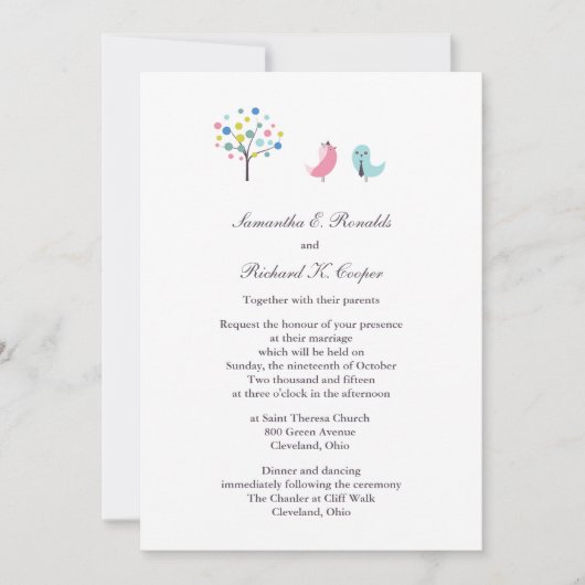 Weddenschap en uitnodiging tot het uitzenden van e (Voorkant)