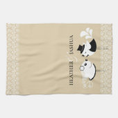 Weddenschap en vogelhanddoek theedoek (Horizontaal)