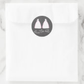 Weddenschap Envelope Ronde Sticker (Tas)