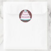 Weddenschap Envelope Ronde Sticker (Tas)