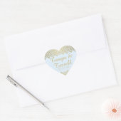 Weddenschap Envelope Seals  Golden Lace Elegant Hart Sticker (Envelop)